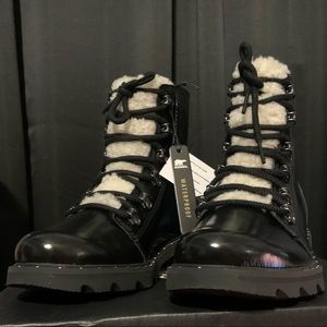 Sorel Lennox Cozy Patent Leather Waterproof Boots